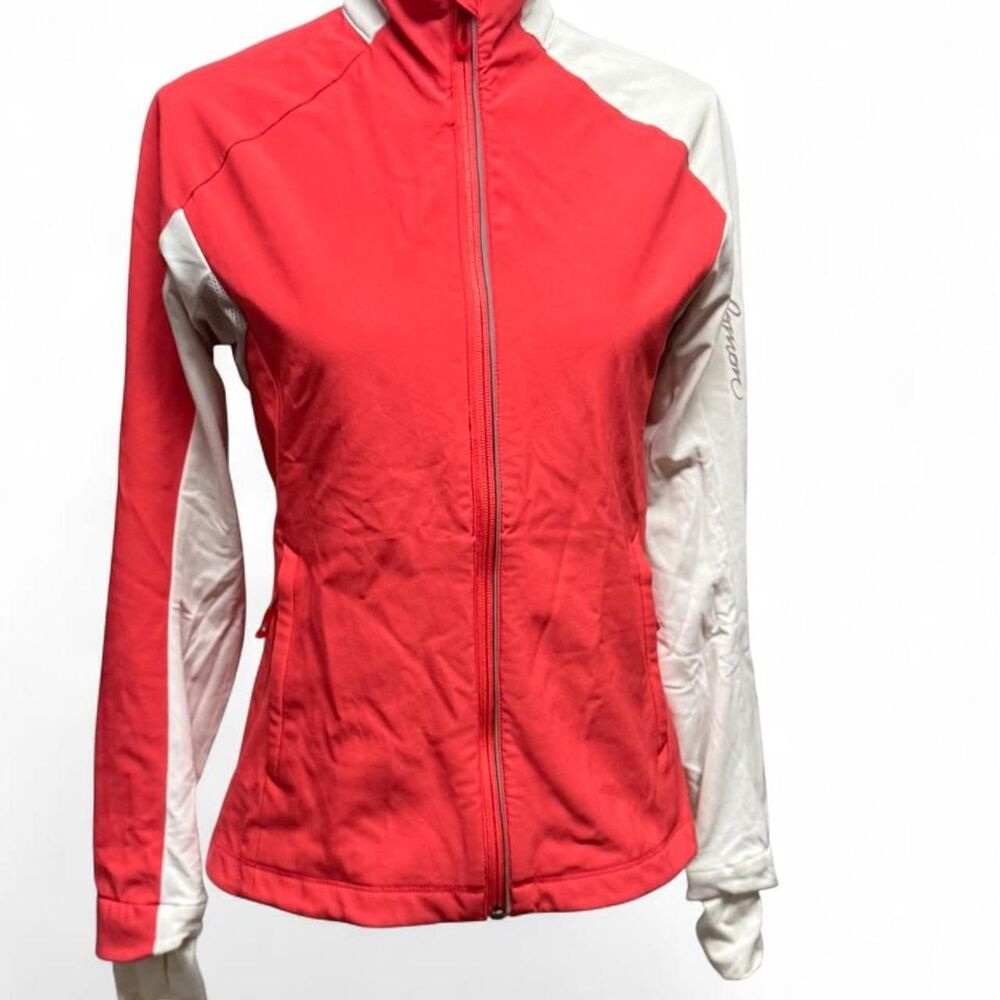 Salomon Red & White Zip-Up Athletic Jacket Size Small